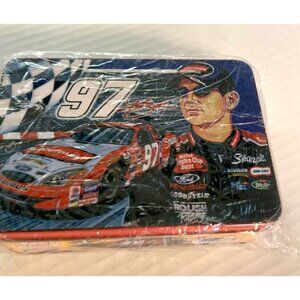 Nascar Tin with Lid 97 Sam Bass Collectors Series 6x4.5x2